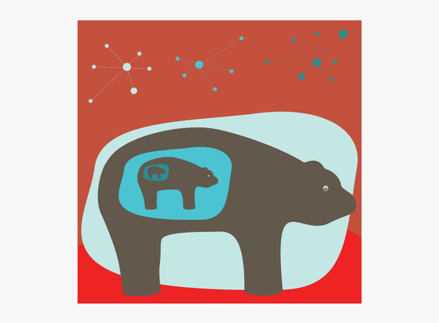 Mid Mod Art Bear "arcas - Indian Elephant, Transparent Clipart