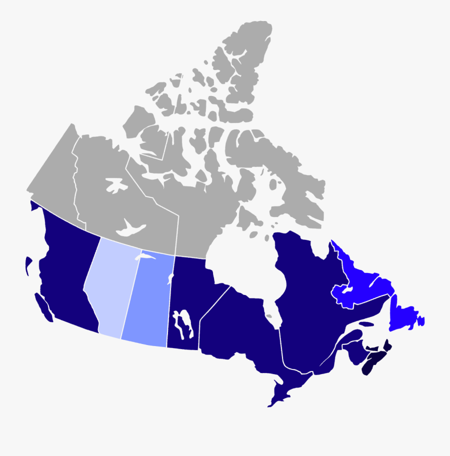 Map Of Canada Black, Transparent Clipart