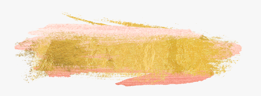 Gold Paint Brush Stroke, Transparent Clipart