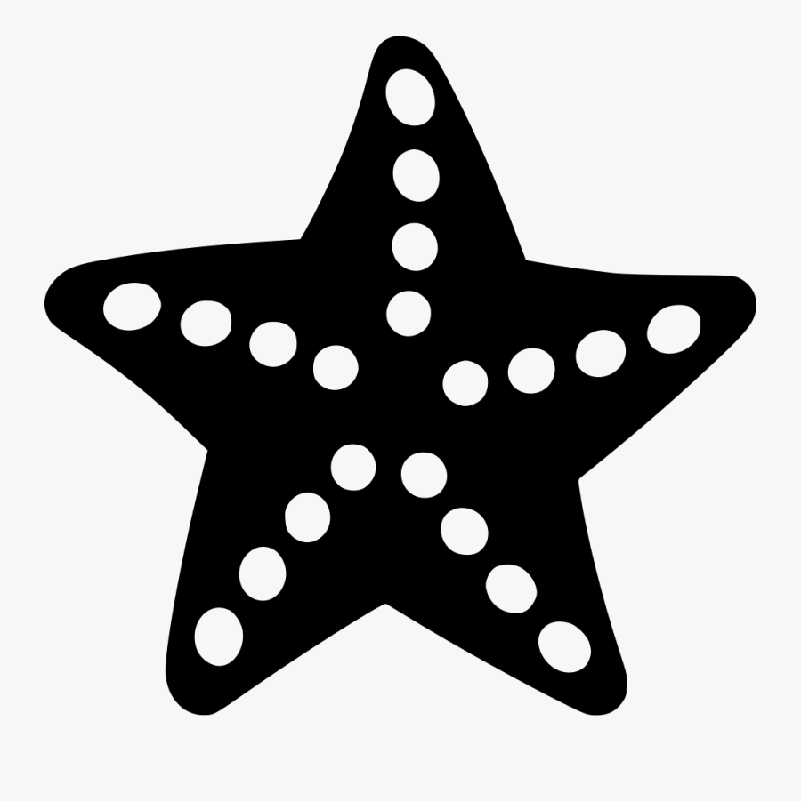 Sea Star Transparent Image - Vector Starfish Icon, Transparent Clipart