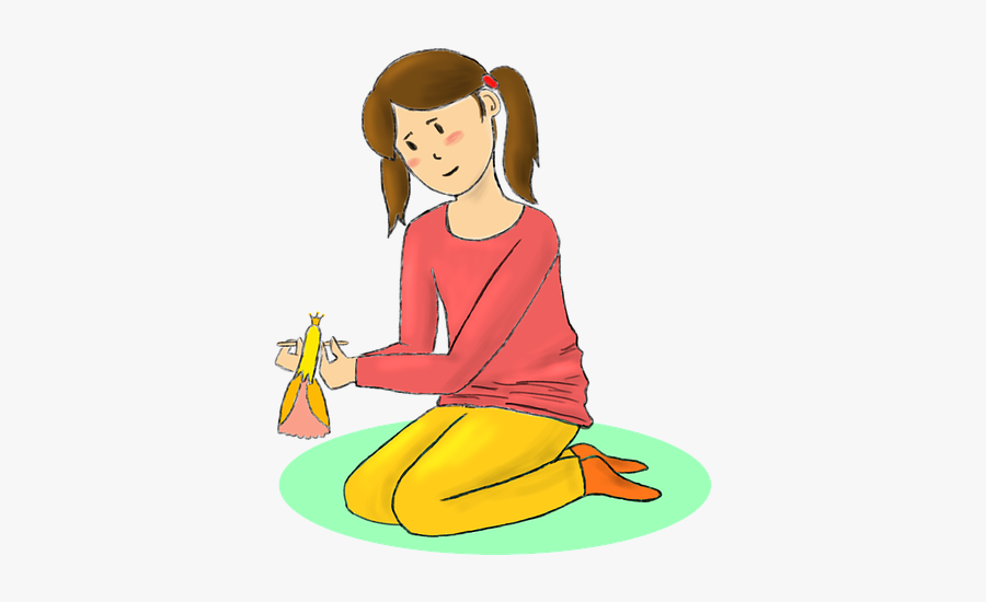 Girl, Baby Girl, Doll, Playing, Game, Princess, Drawing - Illustration, Transparent Clipart