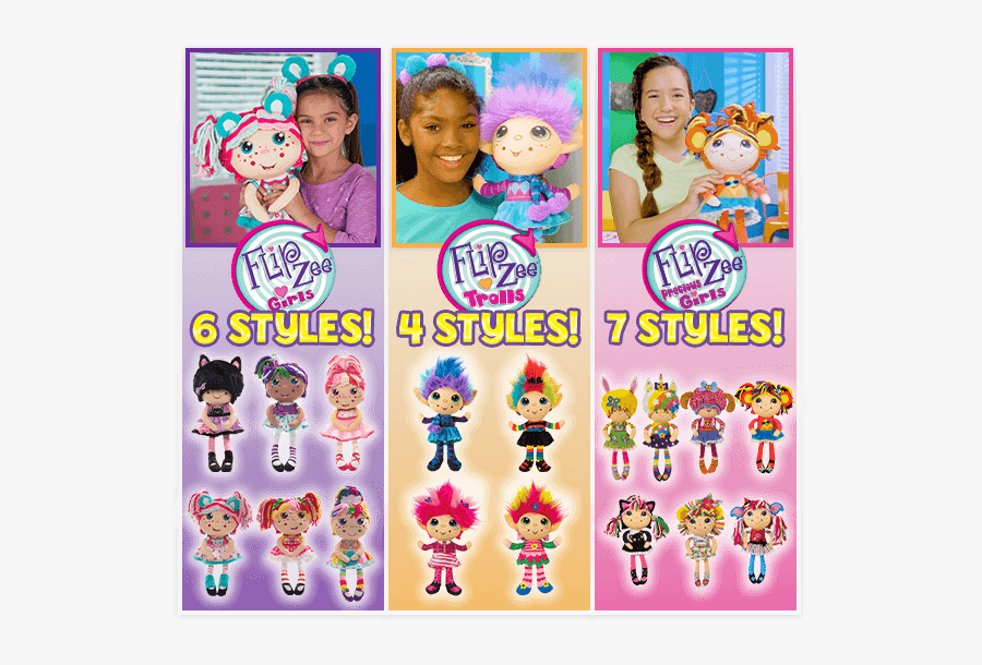 Flipzee Girls Precious Girls, Transparent Clipart