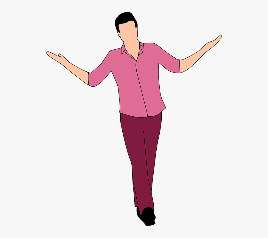 Walking, Man, Casual, Shirt, Confident, Colors - Standing, Transparent Clipart