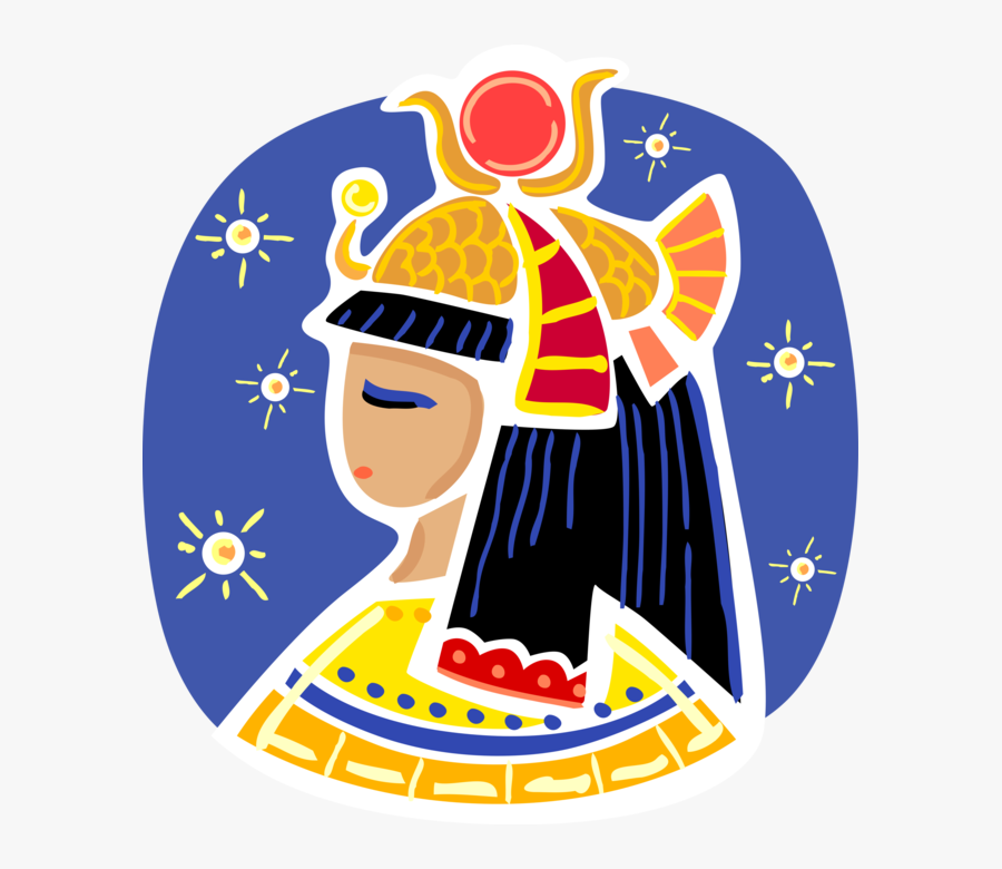 Vector Illustration Of Cleopatra Last Pharaoh Of Ptolemaic - Vector Graphics, Transparent Clipart