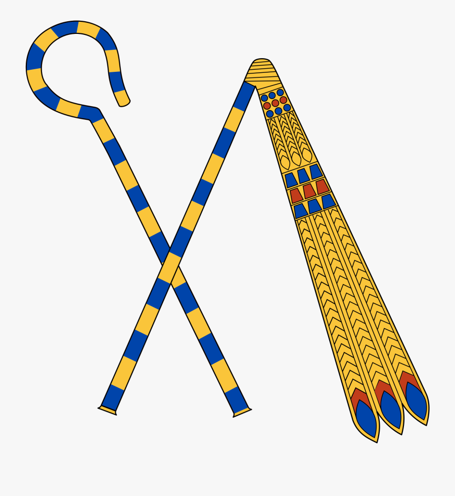 Crook And Flail, Transparent Clipart
