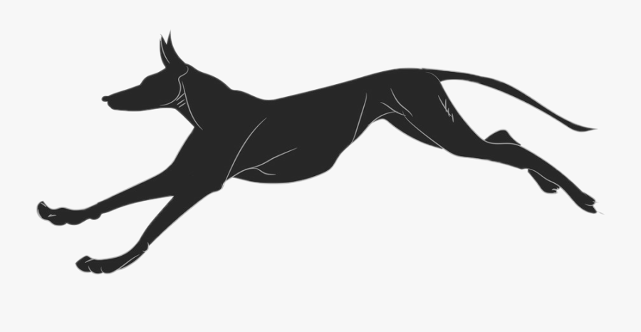 #anubis #ancient #egypt - Dog Jumping Silhouette, Transparent Clipart