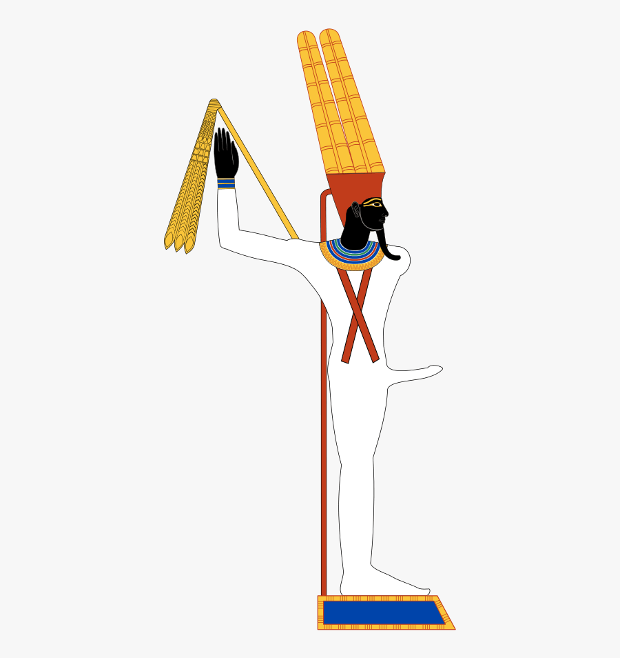 Ancient Egypt God Min, Transparent Clipart