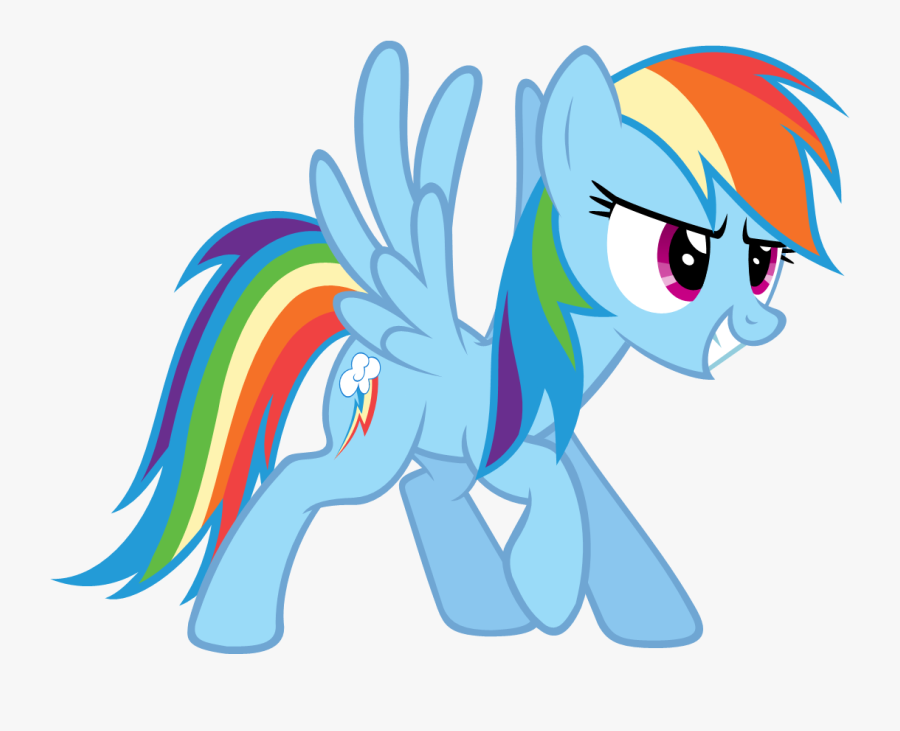 Transparent Confident Clipart - Mlp Rainbow Dash Png, Transparent Clipart