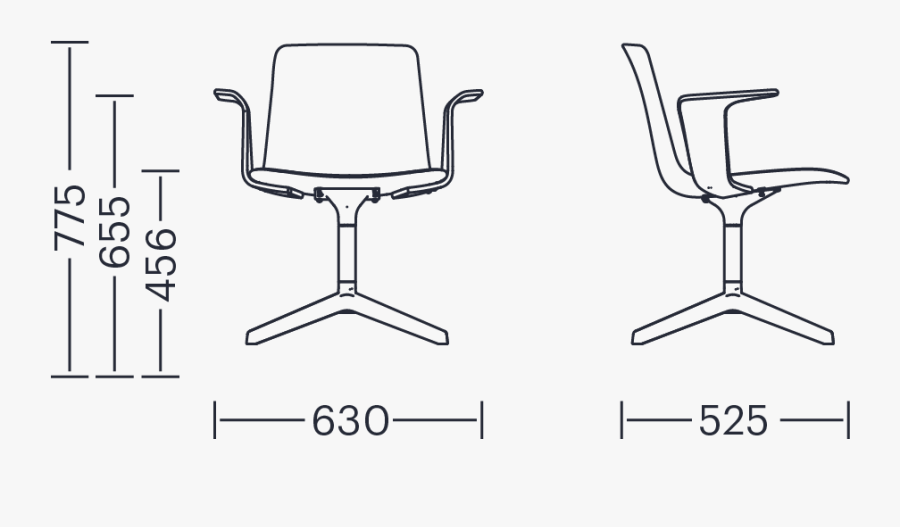 Dimensiones Lottus Confident - Chair, Transparent Clipart