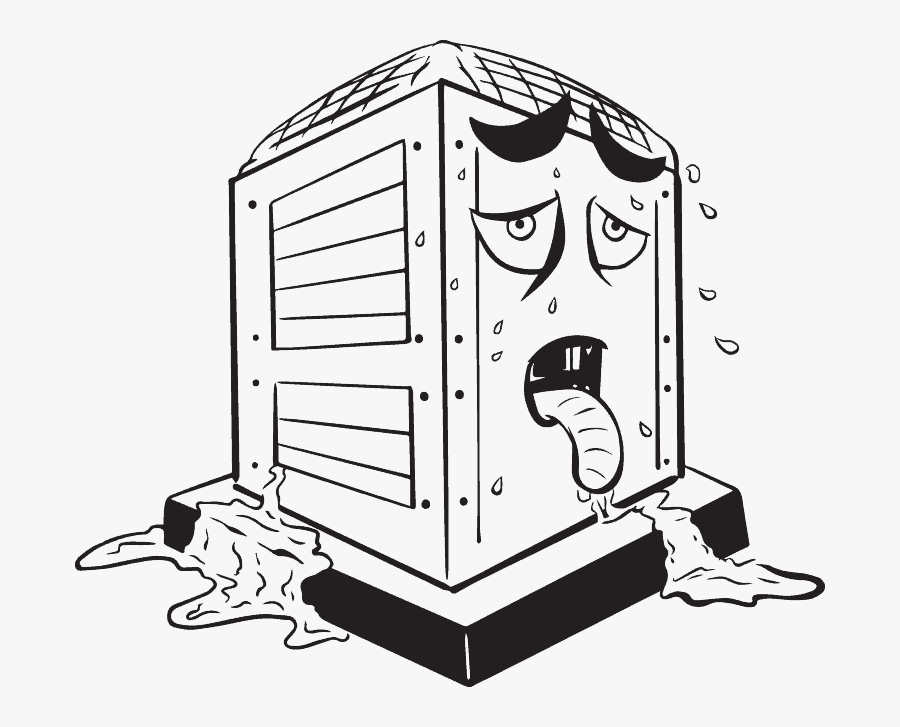 Hvac Replacement - Sick Air Conditioning, Transparent Clipart