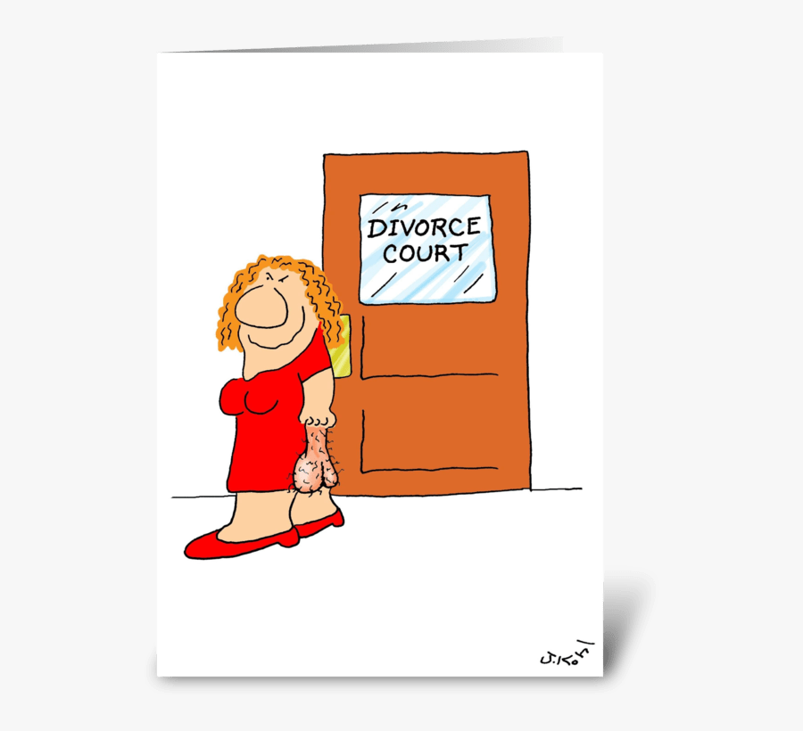 Divorce Greeting Card - Cartoon, Transparent Clipart