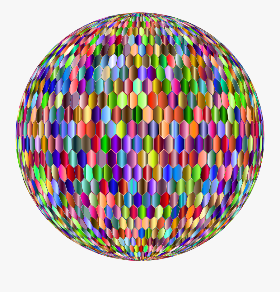 Prismatic Hexagonal Grid Sphere Variation 2 6 Clip - Sphere, Transparent Clipart