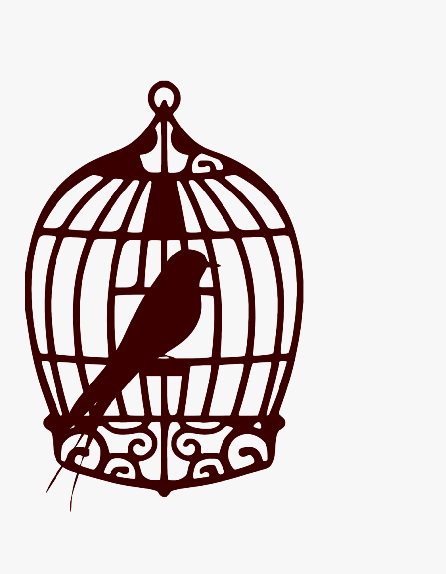 #cage #bird #birdcage - Bird Cage Coloring Page, Transparent Clipart