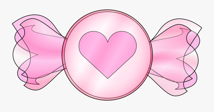 Graphic, Valentine Candy, Heart, Pink, Valentine"s - Heart, Transparent Clipart