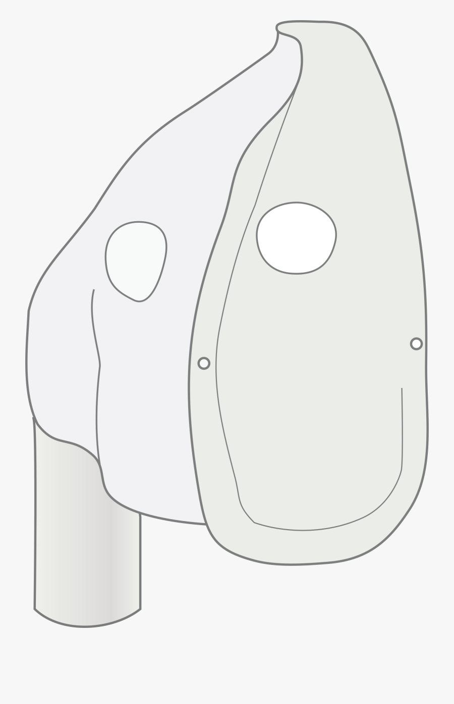 Big Image Png - Oxygen Mask In Drawing, Transparent Clipart