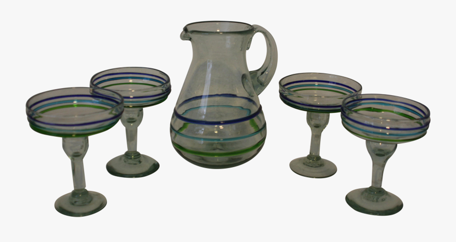 Clip Art Mexican Margarita And Pitcher - Champagne Stemware, Transparent Clipart