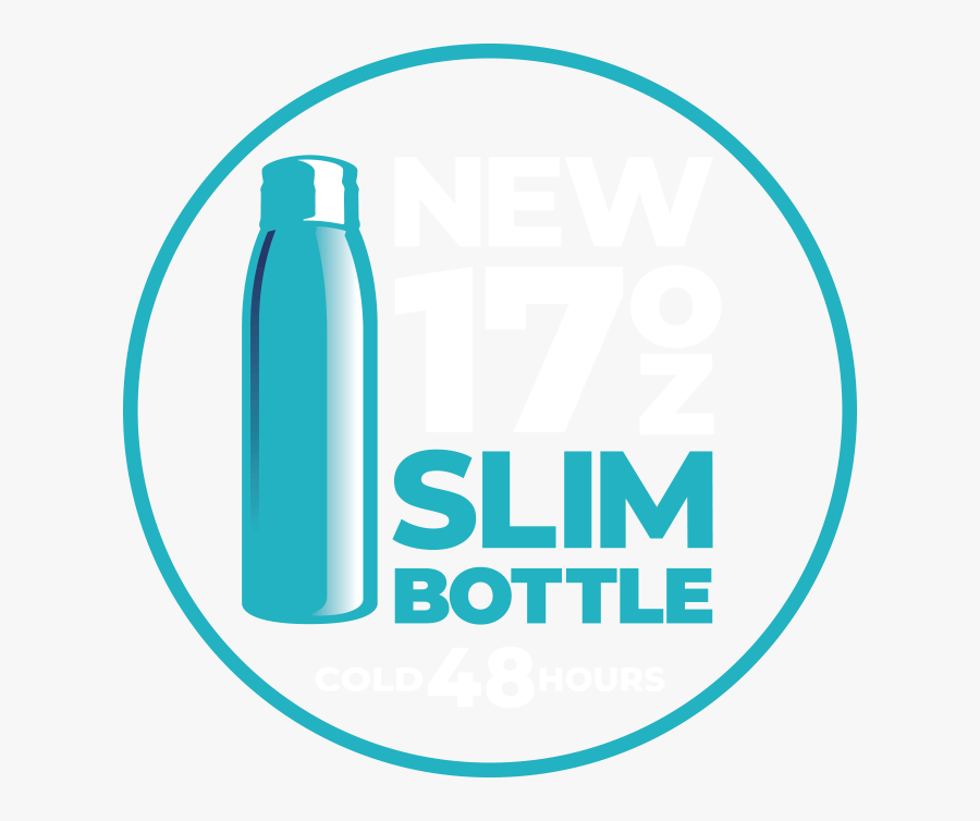 New 17oz Slim Bottle - Water Bottle, Transparent Clipart