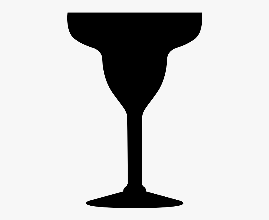 Margarita Glass Black And White, Transparent Clipart