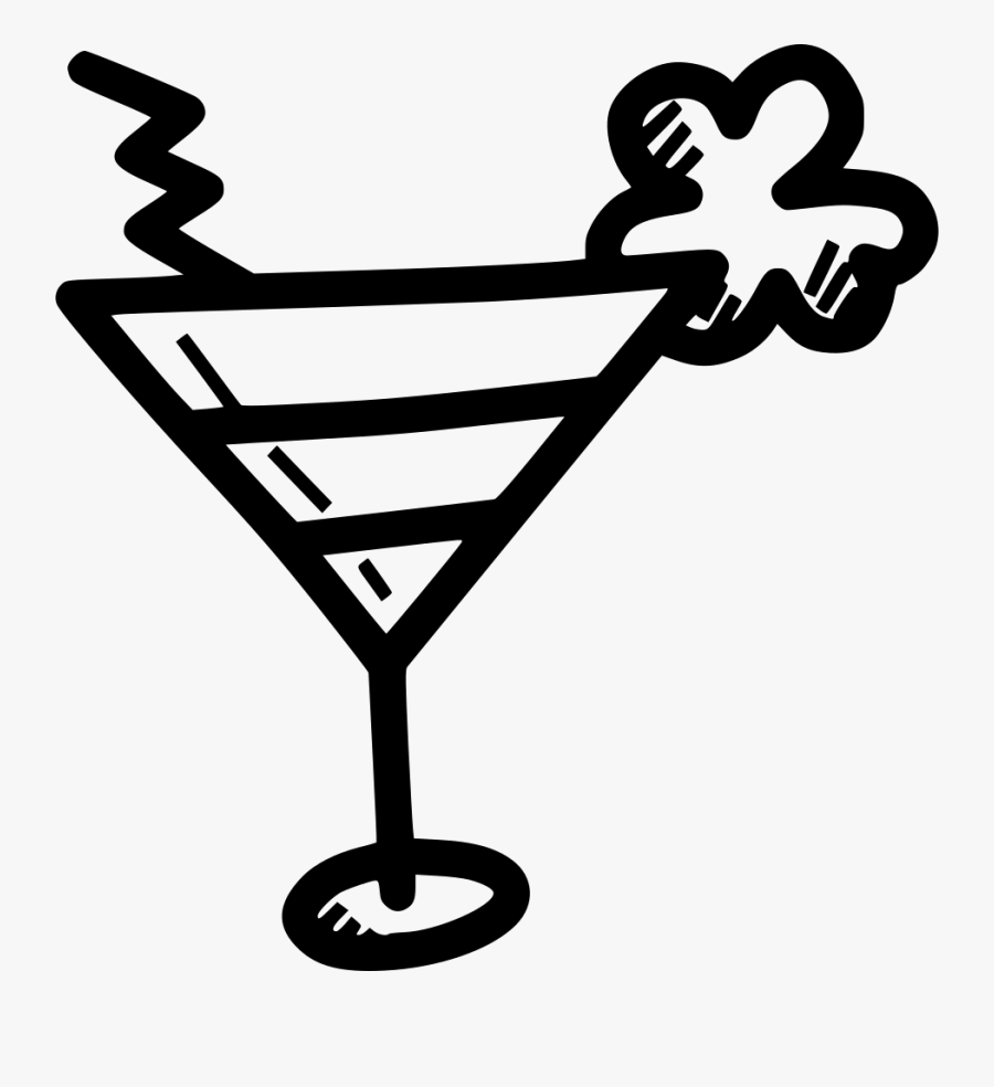 Martini Clipart Mocktail - Martini Glass Icon Png, Transparent Clipart