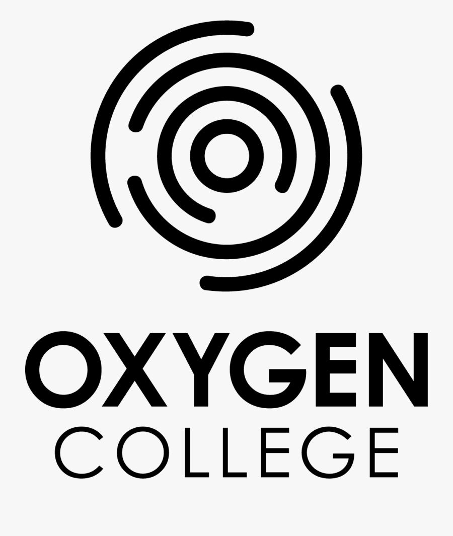 Blacktransparent Oxygen College Logo Vertical - Circle, Transparent Clipart