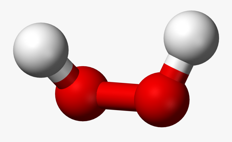 Hydrogen Peroxide - Hydrogen Ball And Stick Model, Transparent Clipart