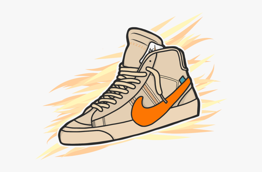 Blazer Halloween Vector Concept Branding Graphic Design - Off White Shoe Art Transparent, Transparent Clipart