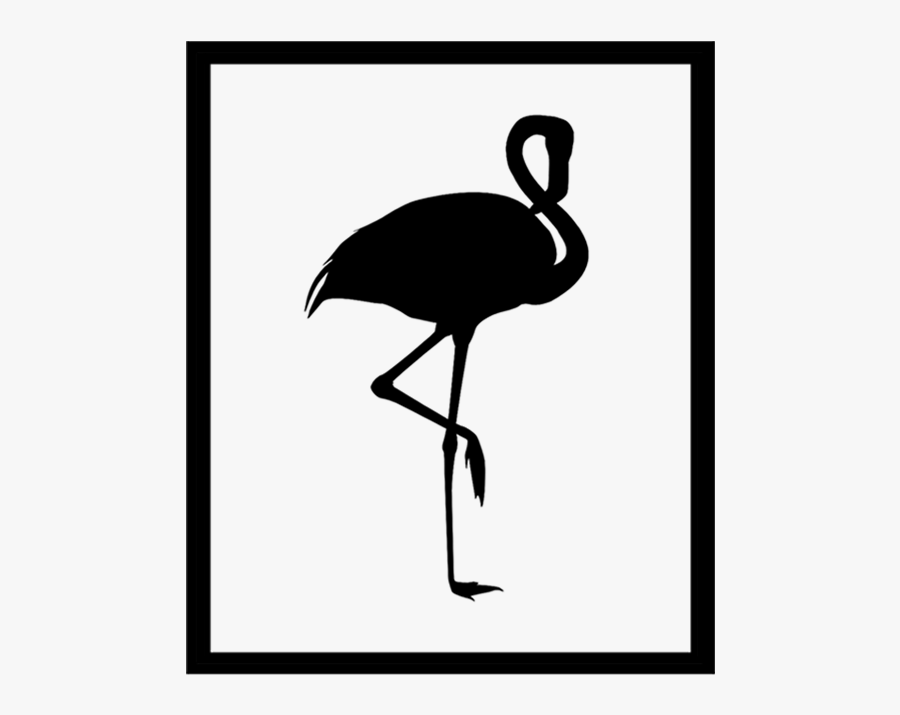 Flamingo Design Black And White, Transparent Clipart