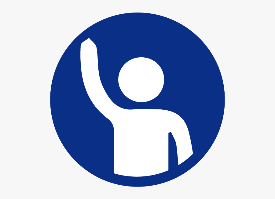 Interested In Getting Involved With The Pto - Raise Your Hand Icon, Transparent Clipart