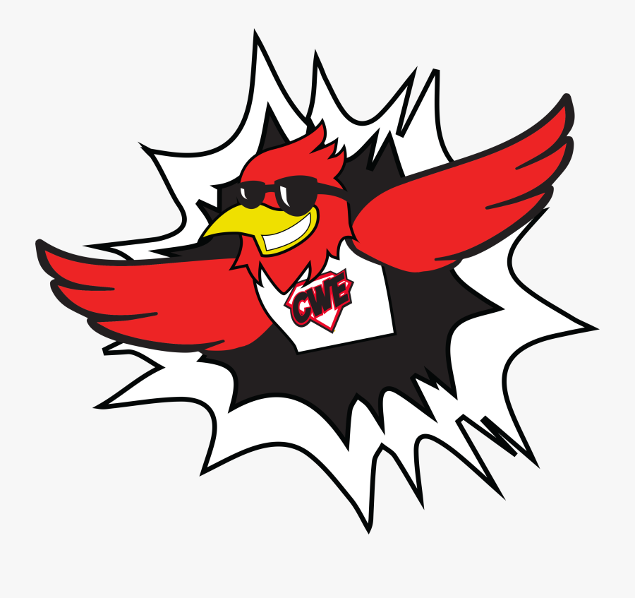 Cwe Jimmy Cardinal - Cartoon, Transparent Clipart