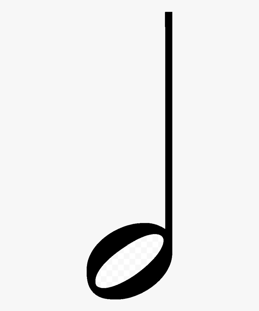 Note Half Music Clipart Transparent Png - Half Note Png, Transparent Clipart