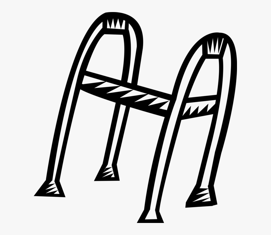 Vector Illustration Of Walker Or Walking Frame For, Transparent Clipart