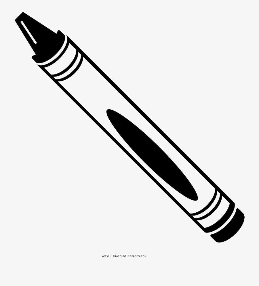 Crayon Coloring Page, Transparent Clipart