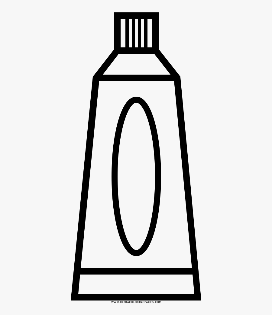 Toothpaste Coloring Page, Transparent Clipart