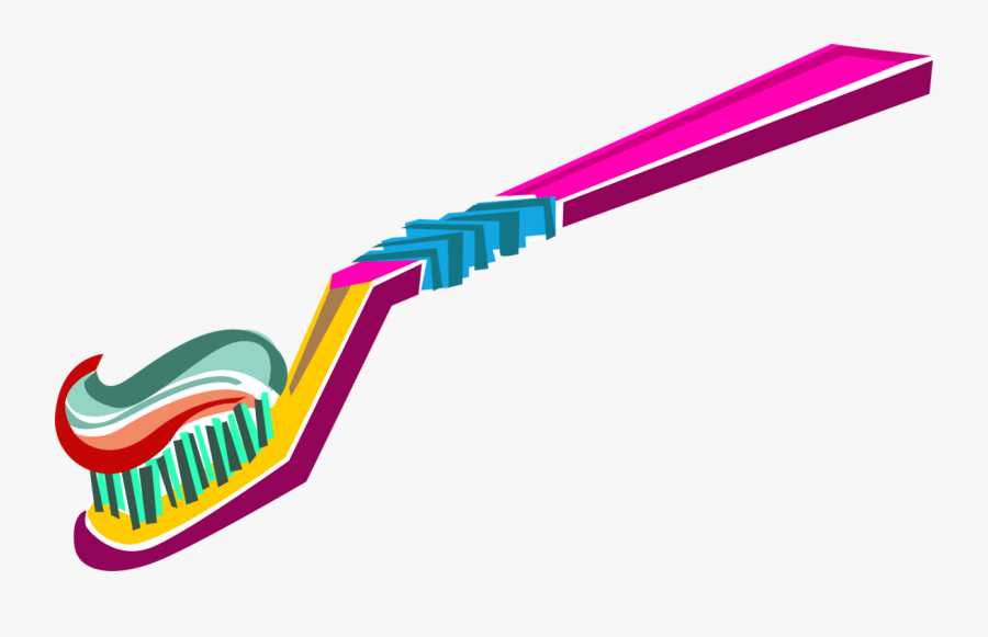 Vector Illustration Of Oral Hygiene Toothbrush For - Toothbrush Flashcards, Transparent Clipart