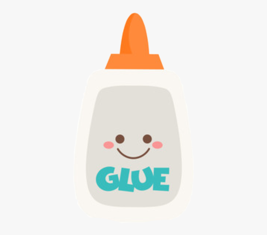 Glue Gluebottle Slime Slimesupplies Freetoedit - Cartoon, Transparent Clipart