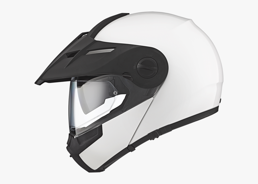 Glossy White - White Motorcycle Adventure Helmet, Transparent Clipart