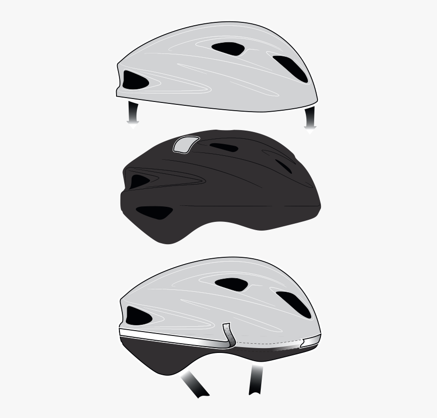 Bell Helmets Technical Molded Bike Helmet Illustration - Illustration, Transparent Clipart