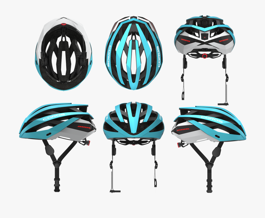 Bicycle Helmet 3 View, Transparent Clipart
