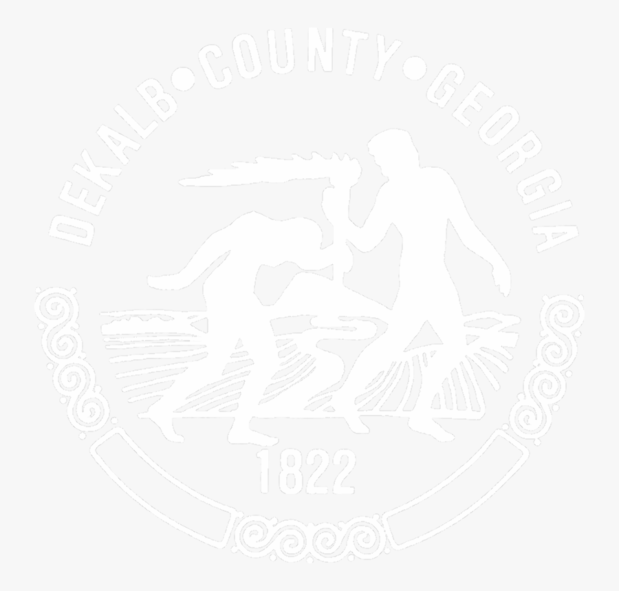 Clip Art Lou Walker Senior Center - Seal Of Dekalb County Ga, Transparent Clipart