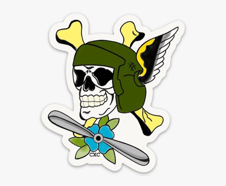 Image Of Aviator Sticker, Transparent Clipart