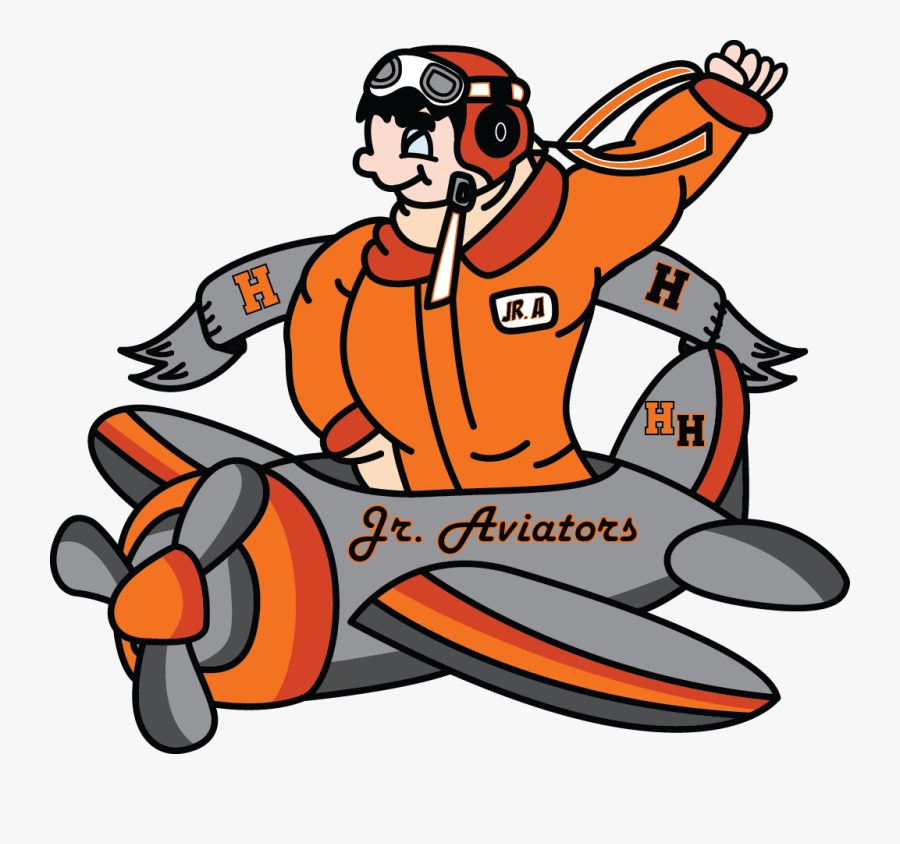 Hasbrouck Heights Aviators Mascot, Transparent Clipart