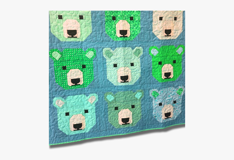 Bjorn Bear Quilt, Transparent Clipart
