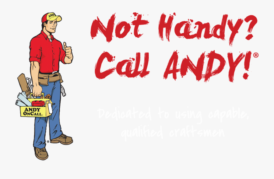 Andy Home Banner - Andy Handyman, Transparent Clipart