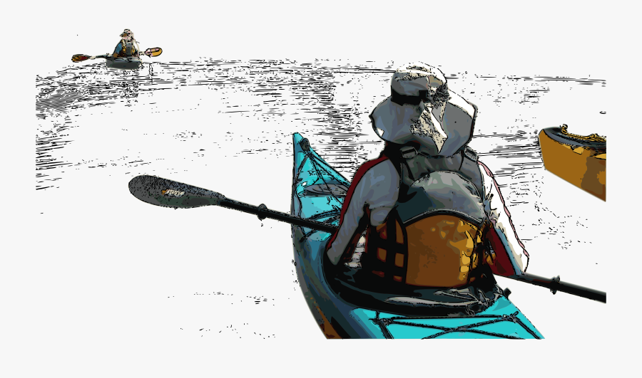 Kayakers Exploring Clip Arts - Kayak Icons, Transparent Clipart