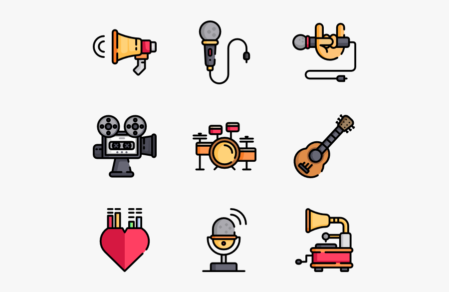 Record Studio - Autumn Icons, Transparent Clipart