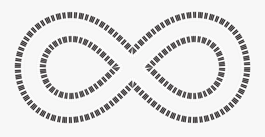 Infinite Piano Keys Clip Arts - Costume Design And Fashion Logo, Transparent Clipart