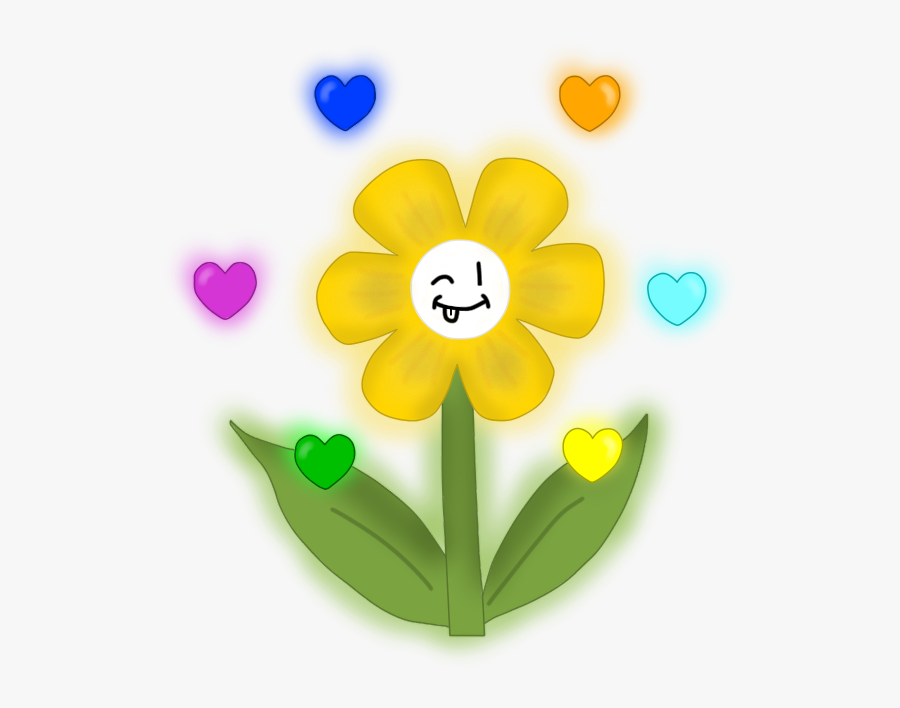 Flowey Transparent Tiny - Heart, Transparent Clipart