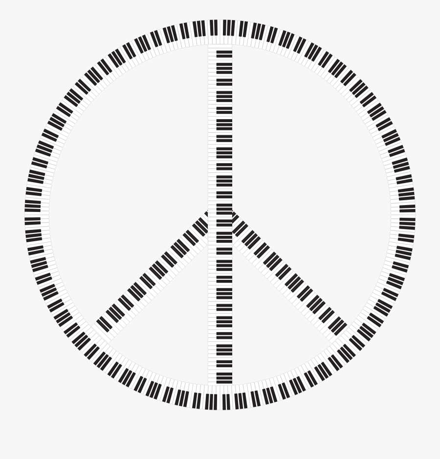 Peace Sign Piano Keys Clip Arts - Spite Of All The Danger Record, Transparent Clipart