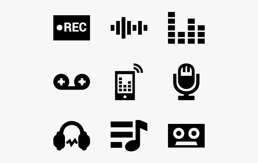 Sound Record - Infographic Icon, Transparent Clipart