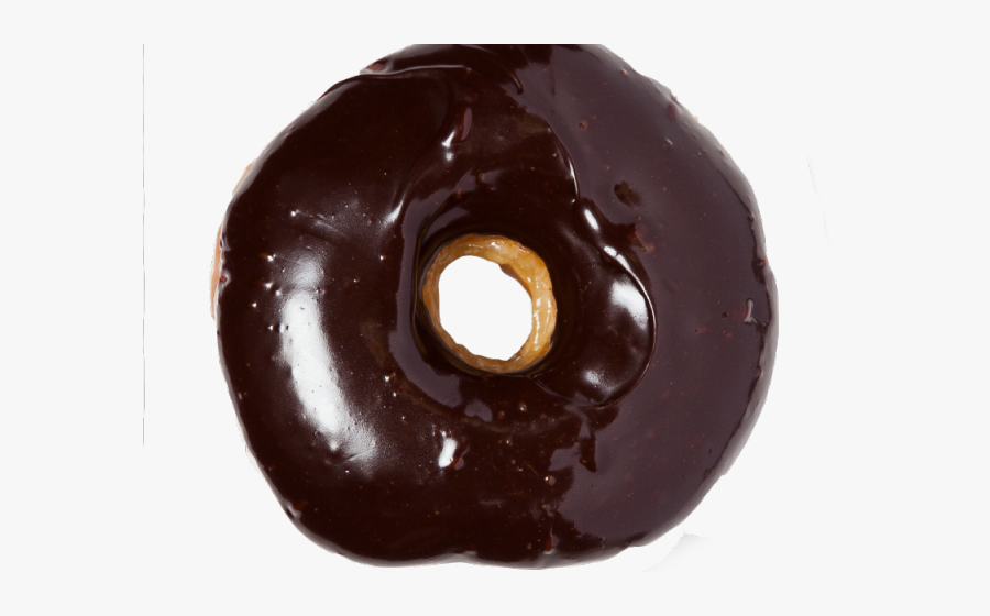Doughnut Clipart Chocolate Donut - Chocolate Glazed Donut Transparent Background, Transparent Clipart